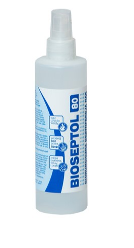 Bioseptol 80  Płyn do dezynfekcji rąk z atomizerem - 250ml