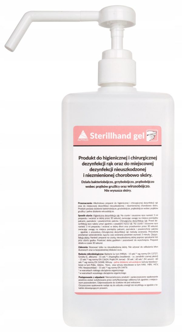 Sterillhand Gel  Antybakteryjny żel do rąk -1000 ml 