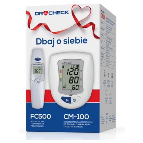 Ciśnieniomierz CM-100 + Termometr na podczerwień Diagnostic FC 500 Dr Check