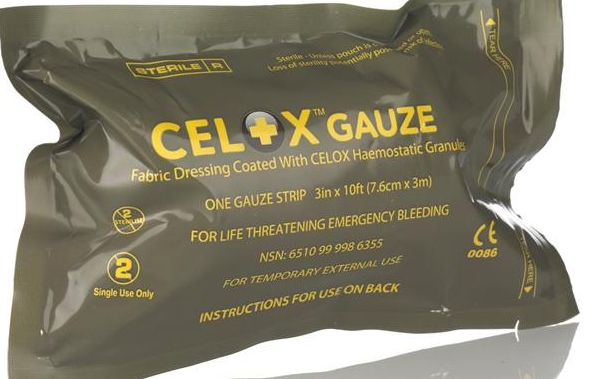 Opatrunek hemostatyczny CELOX Gaza, op. 1 szt (7,6 cm x 3 m)