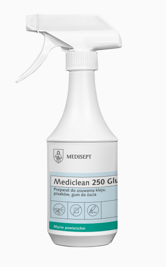 Mediclean 250 Glue Preparat do usuwania śladów po naklejkach, taśmach klejących - 0,5L