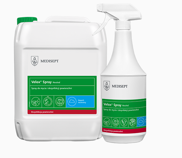 Velox Spray 1L- płyn do dezynfekcji powierzchni NEUTRAL ze spryskiwaczem