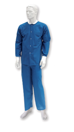 Bluza operacyjna włókninowa, długi rękaw, niejałowa, niebieska roz. S - 1 szt.