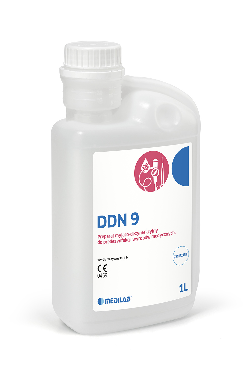 DDN 9 - preparat do manualnej dezynfekcji i mycia narzędzi i endoskopów, 1L