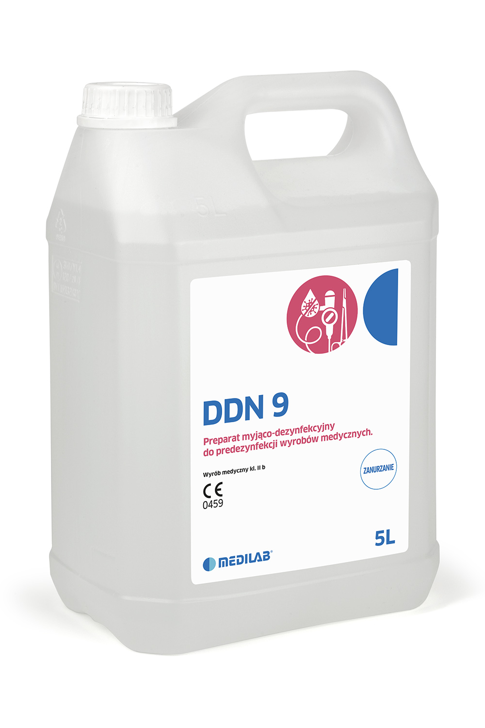 DDN 9 - preparat do manualnej dezynfekcji i mycia narzędzi i endoskopów, 5L