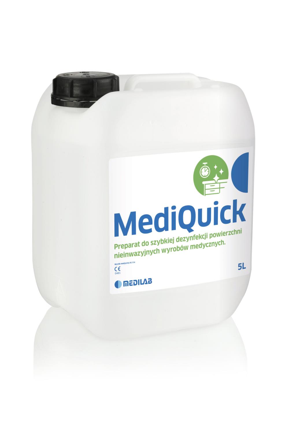 MediQuick alkoholowy preparat do dezynfekcji małych powierzchni, 1L