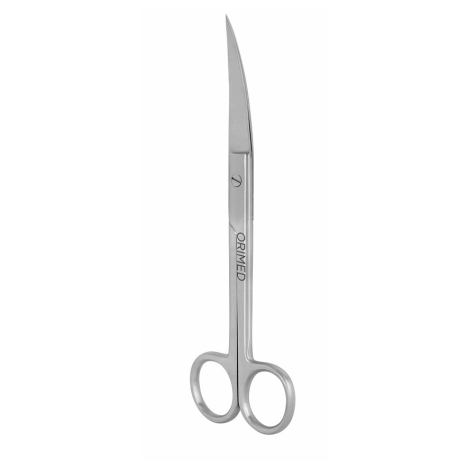 Nożyczki chirurgiczne, ostro-ostre, wygięte dł. 18,5 cm - 1 szt.