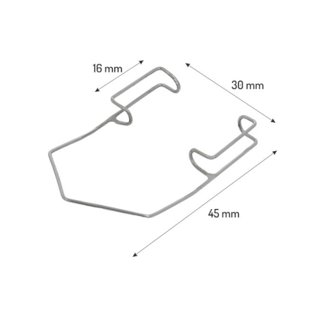 Rozwieracz do powiek BARRAQUER wym. 16x30x45mm - 1 szt. 