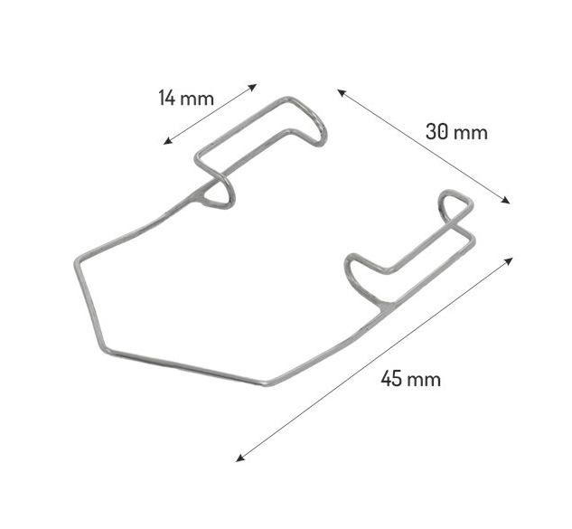 Rozwieracz do powiek BARRAQUER wym. 14x30x45mm - 1 szt. 