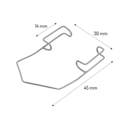 Rozwieracz do powiek BARRAQUER wym. 14x30x45mm - 1 szt. 