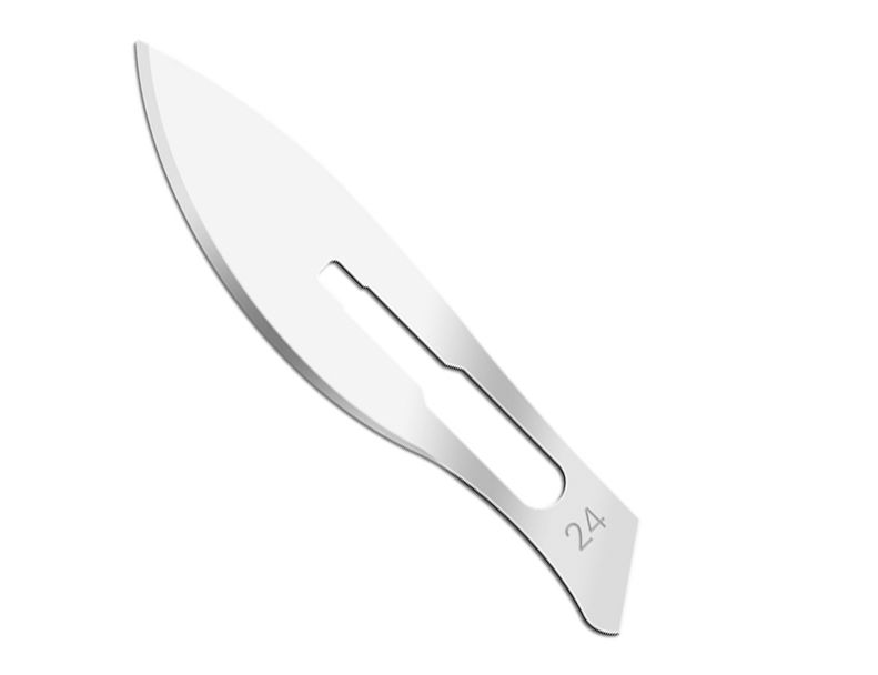 Ostrza chirurgiczne ze stali węglowej fig. 24