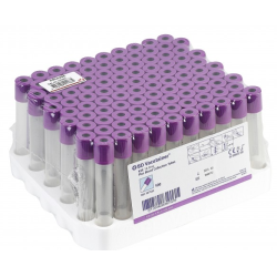 Probówki z K2EDTA 4ml do hematologii 13 x 75 mm BD fioletowy korek