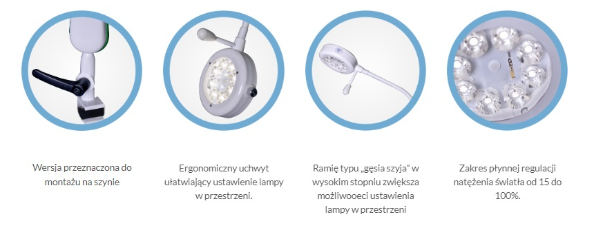 Lampa diagnostyczna ścienna SOLIS 30 W