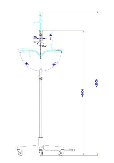 Lampa diagnostyczna statywowa SOLIS 30 F