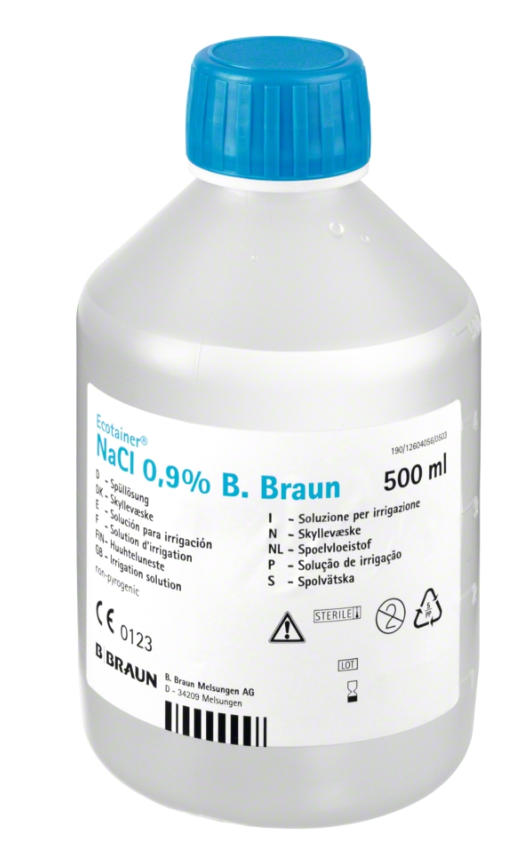 ECOLAV - SÓL FIZJOLOGICZNA NACL 0,9% BBRAUN - 250 ml