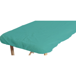 Prześcieradło z gumką 25g, 90 x 200 cm, zielone- 10 szt.