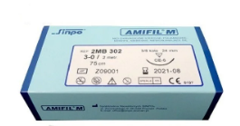 Szwy niewchłanialne Amifil M - 3/8 koła, CE-3, 16mm, 3-0, 75cm, 10 szt.