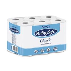Papier toaletowy BulkySoft Classic, 2 warstwy, kolo biały, celuloza, długość 14,3m, 96 rolek/op.