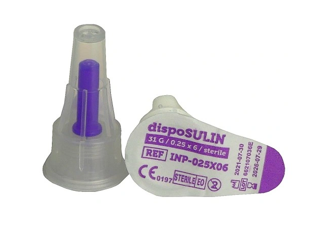 dispoSULIN_Igła insulinowa do pena_0,25mm_x_6mm_31G_sterylna_BF_A100