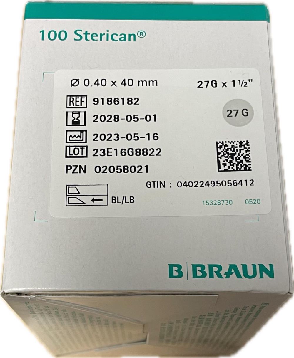 Igły STERICAN 27G 0,40x40mm 100szt