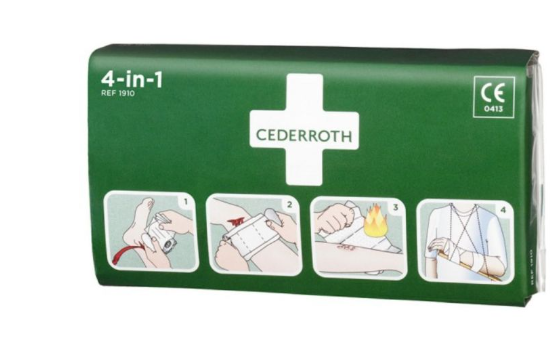 Zestaw opatrunkowy do tamowania krwi CEDERROTH 4-in-1