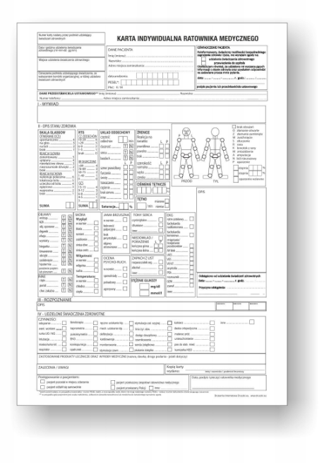 Karta indywidualna ratownika medycznego 