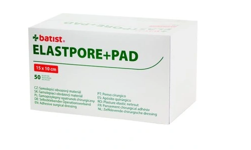 Elastpore+PAD Opatrunek chirurgiczny z wkładem chłonnym 10 x15 cm, 50 szt.