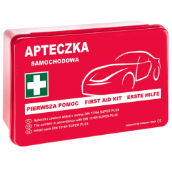 Apteczka samochodowa w pudełku  DIN 13164 PLUS