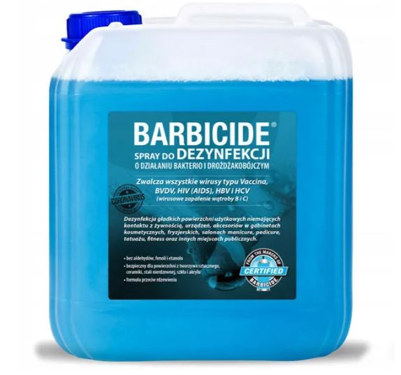 Barbicide Spray do dezynfekcji powierzchni - karnister 5l