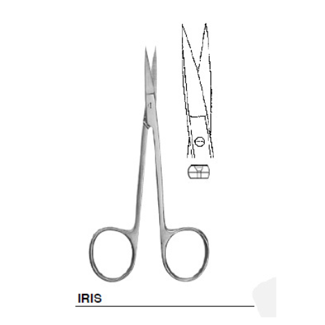 Nożyczki do tęczówki Surgical proste