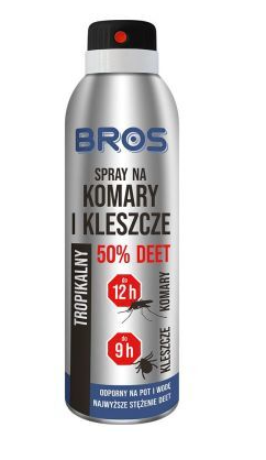 BROS na komary i kleszcze 50% DEET - 90 ml