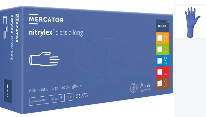 NITRYLEX Classic LONG, rozm. L, 100 szt.