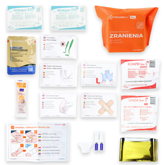 TRAUMAKIT Mini Apteczka Modułowa 2 RO zranienia/oparzenia