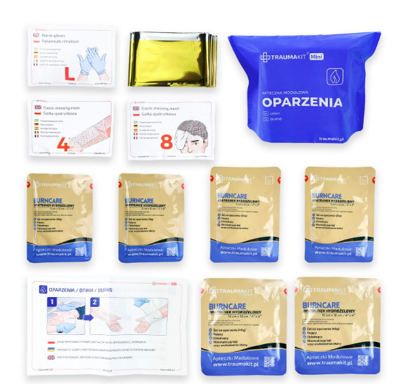 TRAUMAKIT Mini Apteczka Modułowa 2 RO zranienia/oparzenia