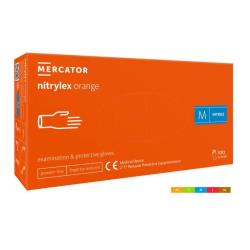 Rękawice NITRYLEX ORANGE, rozm. L, op. 100 szt 