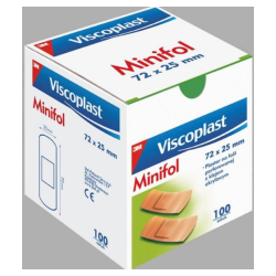 Viscoplast plastry MINIFOL 72x19mm, 100 szt.