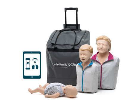 Zestaw, fantomy Laerdal Little Family QCPR + defibrylator szkoleniowy