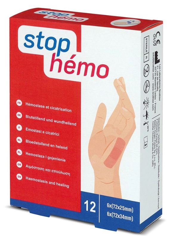 STOP HEMO plastry sterylne, op. 12 szt 