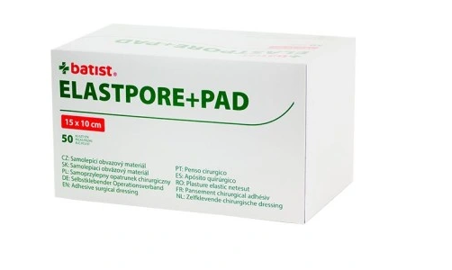 Elastpore+PAD Opatrunek chirurgiczny z wkładem chłonnym 10 x 25 cm, 25 szt.