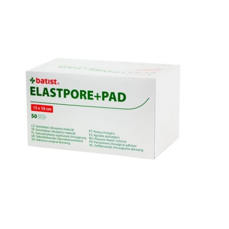 Elastpore+PAD Opatrunek chirurgiczny z wkładem chłonnym 10 x 25 cm, 25 szt.