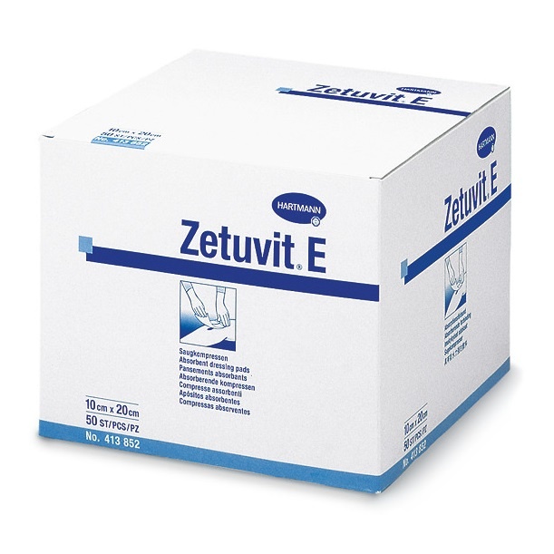 Zetuvit E opatrunek chłonny niejałowy 10 x 20 cm, op. 50 szt 