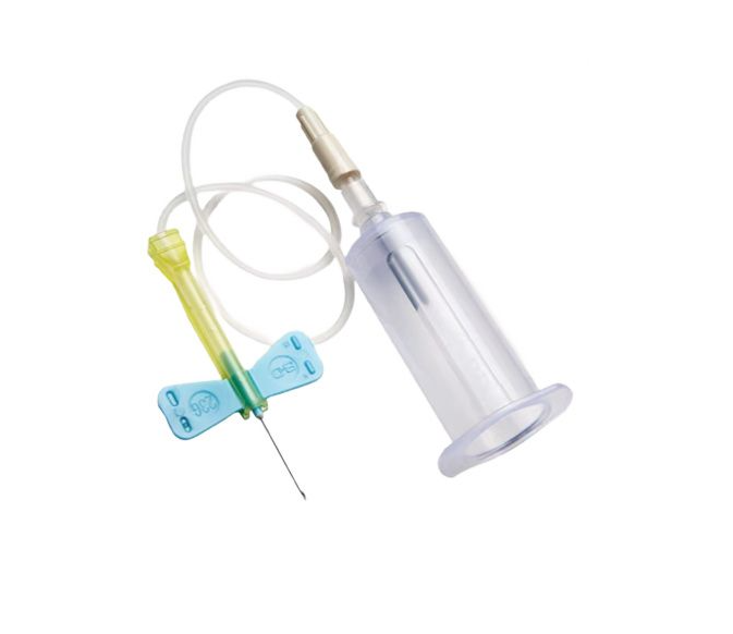 Igła motylek BD Vacutainer Safety-Lok, z holderem, do pobierania krwi, wężyk 305mm 23G, 1 szt