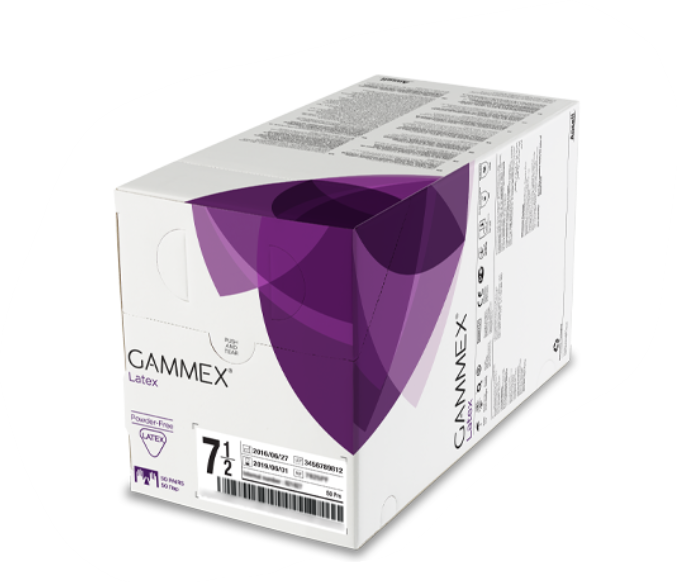GAMMEX Latex Rękawice chirurgiczne PF, rozm. 5.5, op. 1 para