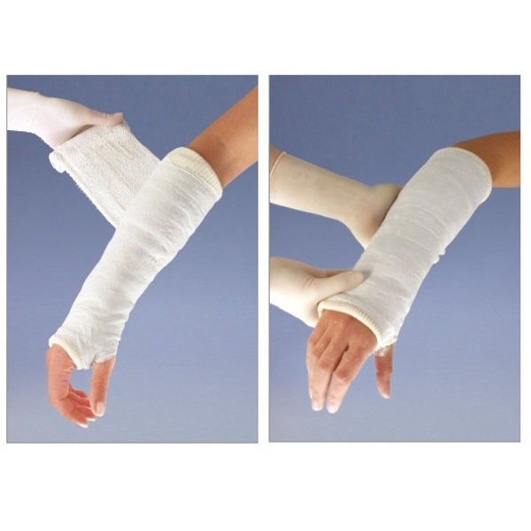 GIPSET opaska gipsowa szybkowiążąca 8 cm x 3 m, jałowa 2 szt.
