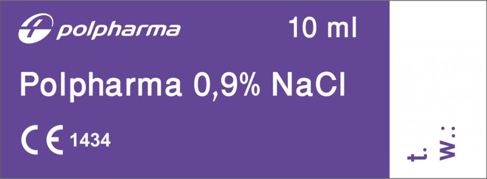 Sól fizjologiczna 0,9%  POLPHARM 10 ml, 1 szt 