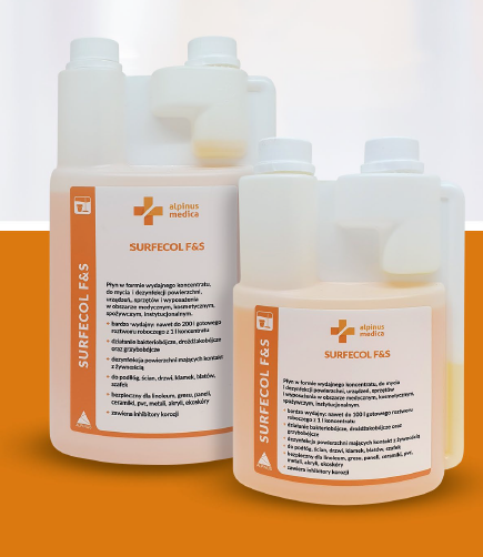 Surfecol F&S koncentrat do mycia i dezynfekcji powierzchni i sprzętów, 0,5L