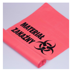 Worki na odpady medyczne i zakaźne Biohazard 120 litrów, czerwone  -10szt.