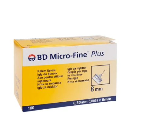 Kopia BD Micro-Fine Plus 0,3 x 8mm Igły insulinowe do penów 100 szt.