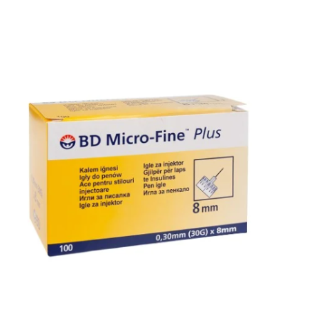 Kopia BD Micro-Fine Plus 0,3 x 8mm Igły insulinowe do penów 100 szt.