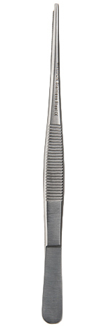 Pęseta anatomiczna metalowa dł. 16 cm - 1 szt